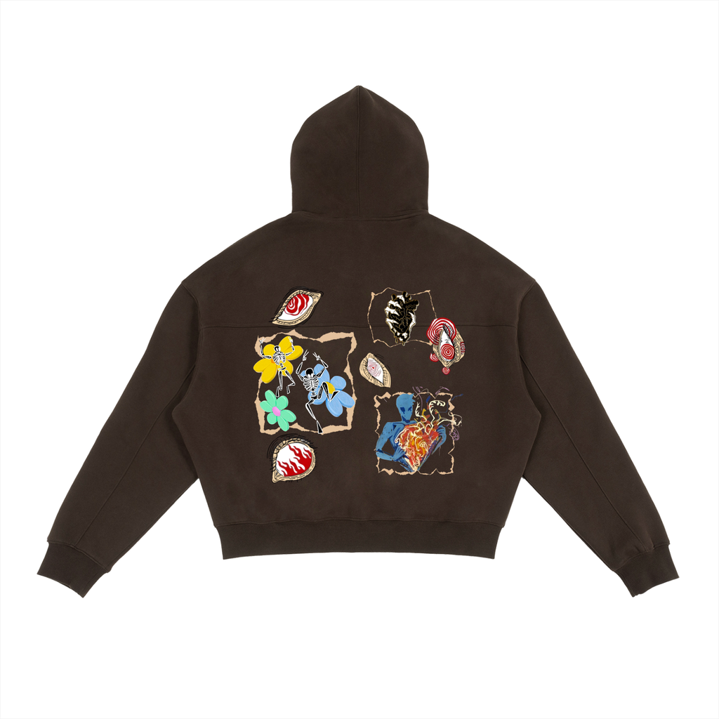 Y2k,Streetwear ,Graphic ,Trendy fashion ,Streetwear trend,Zip-up streetwear ,Zip-up hoodie ,Hoodie streetwear ,Dark,Brown 